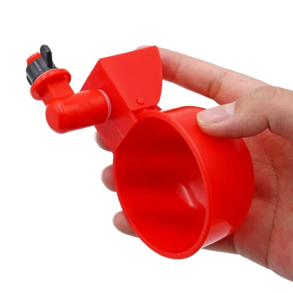 10 Pcs Automatic Poultry Drinker Bowl Chicken Bird Water Cups Duck Drinking Machine Hanging Drinking Bowls Water Dispenser