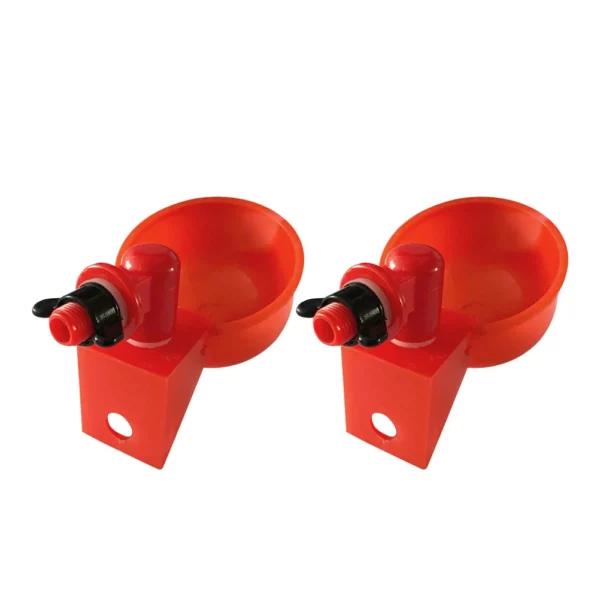 2 Pcs Chicken Drinker Water Feeder Poultry Feeding Tools Bird Feeders Automatic Pigeon Waterers