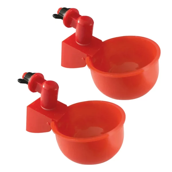 2 Pcs Chicken Drinker Water Feeder Poultry Feeding Tools Bird Feeders Automatic Pigeon Waterers