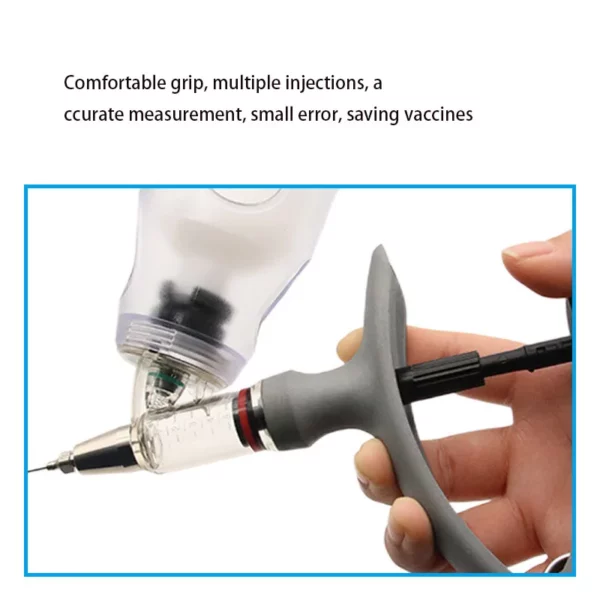 2ml /5ml Automatic Veterinary Continuous Syringe Animal Chicken Cow Injection Adjustable Vaccine Pig Sheep Syringe Poultry