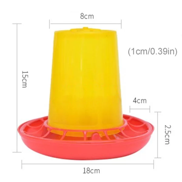 Chicken Poultry V-shaped Entrance Feed Bucket Outdoor Practical Bird Feeder