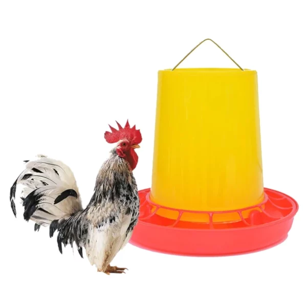 Chicken Poultry V-shaped Entrance Feed Bucket Outdoor Practical Bird Feeder