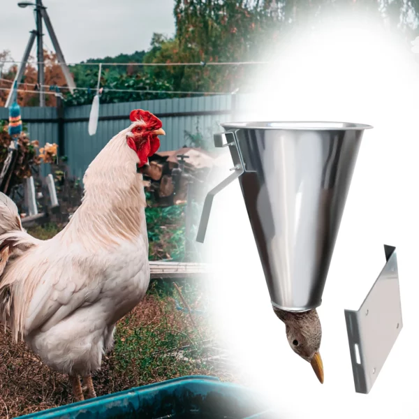 Cone Funnel Chicken Killing Poultry Duck Equipment Poultry Restraining Cone Slaughtering Tool Slaughter Processing Blood Steel