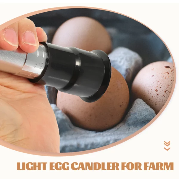 Egg Light Candler Incubator Incubation Lamp Tester Candling Eggs Quail Chicken Hatching Flashlight Poultry Led Incubators