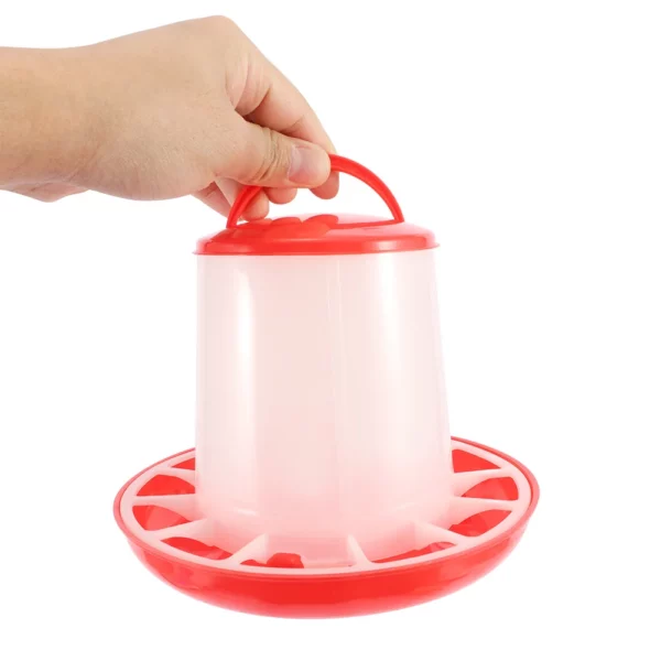 Poultry Feeders Plastic 1.5Kg Reusable Chick Hen Quail Pigeon Feeding Watering Tool Farm Animal Supplies