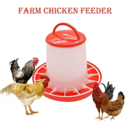 Poultry Feeders Plastic 1.5Kg Reusable Chick Hen Quail Pigeon Feeding Watering Tool Farm Animal Supplies