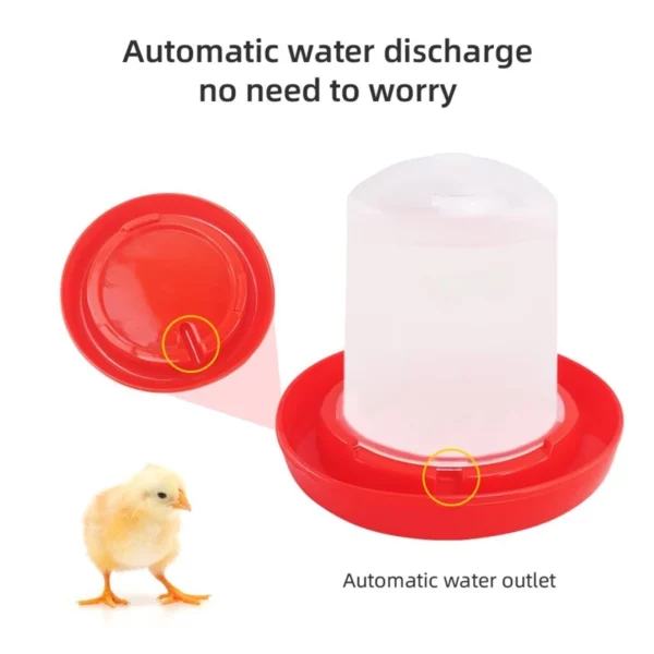 new Chick Waterer Feeder Plastic Automatic Poultry Waterer Food Containers for Chickens Birds Pigeons Quails Easy to Use